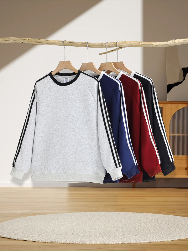 Suéter de cuello redondo, ropa de trabajo de manga larga, ropa de invierno y otoño, ropa corporativa de grupo, camiseta cultural de cuello redondo, logotipo impreso