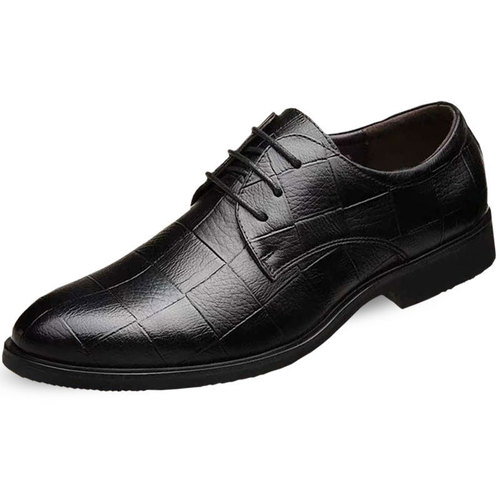 Leather shoes, men's business formal wear, groomsmen's large size shoes, versatile casual wedding shoes, comfortable soft-soled work shoes, drop shipping