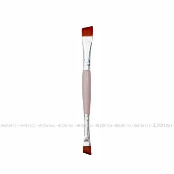 Pink double head eyebrow brush