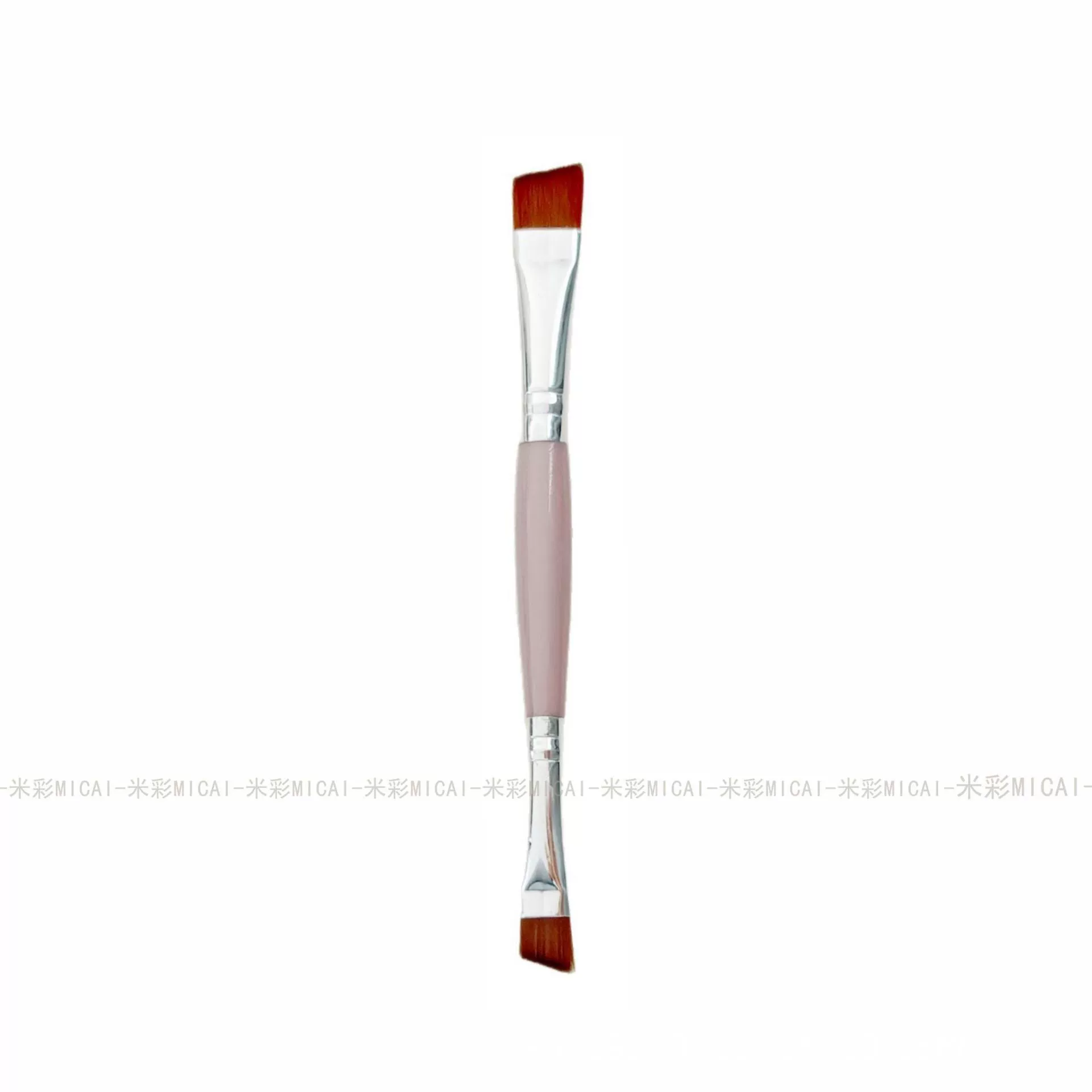 Spot beveled blade eyeliner brush double-headed eyebrow brush two-in-one beveled silkworm brush eyebrow trimming dual-purpose beauty tool