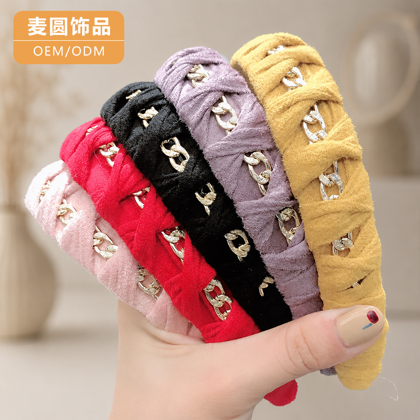 Demi-season retro headband