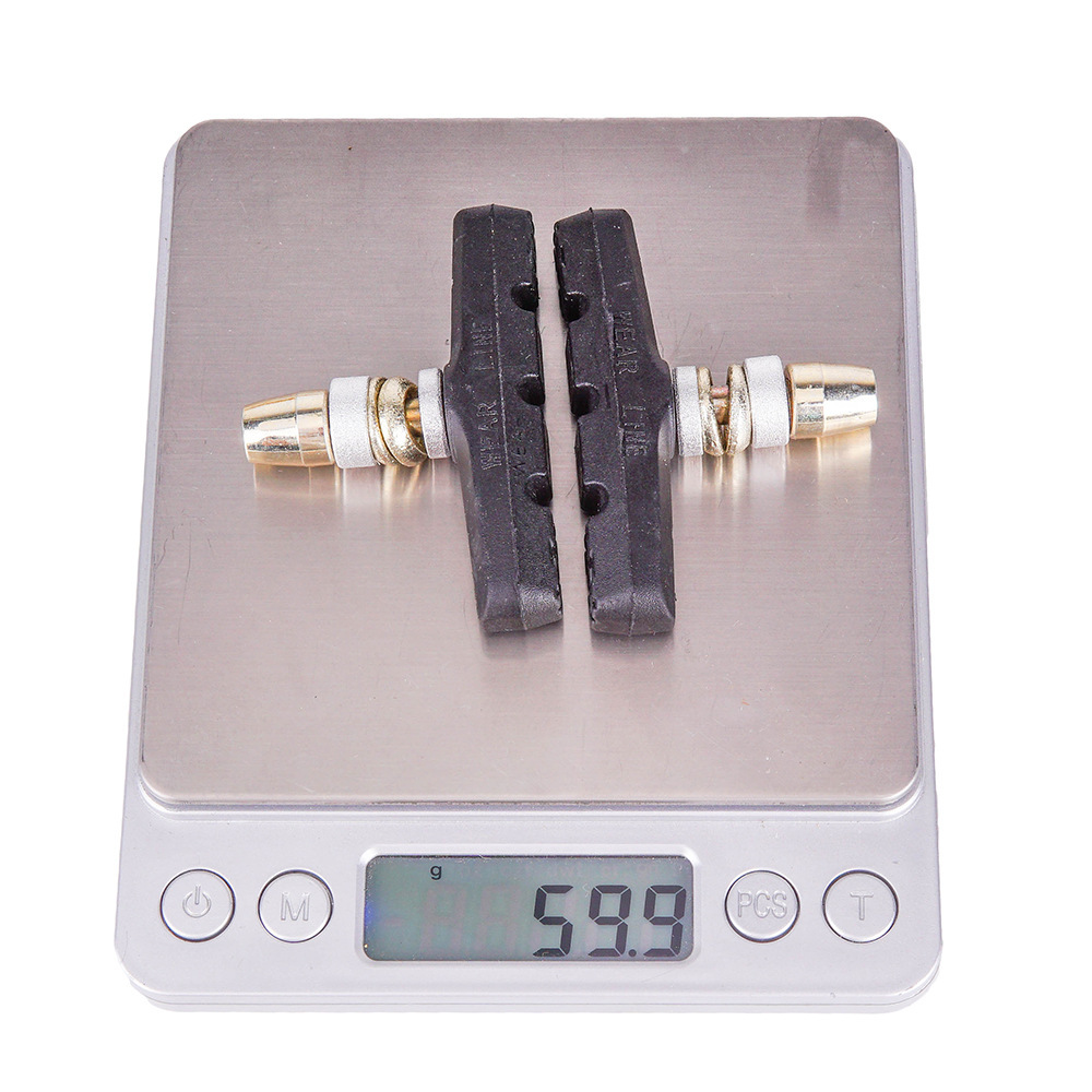 Piel de freno de bicicleta de montaña Piel de freno en V Bloque de freno de bicicleta plegable de carretera Caucho de una pieza sin sonido y resistente al desgaste