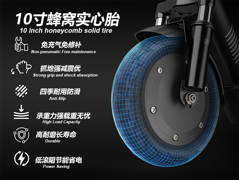 Overseas warehouse delivery of lightweight foldable electric scooters for adults, cross-border electric vehicles, long battery life, direct from the manufacturer
