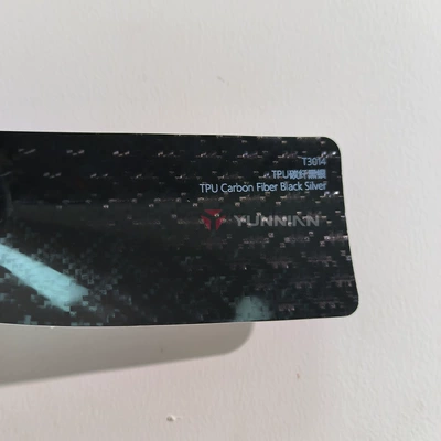 Auto Color Change Film: glossy and matte finish, full car - tpu-carbon-fiber-black-silver-15215m