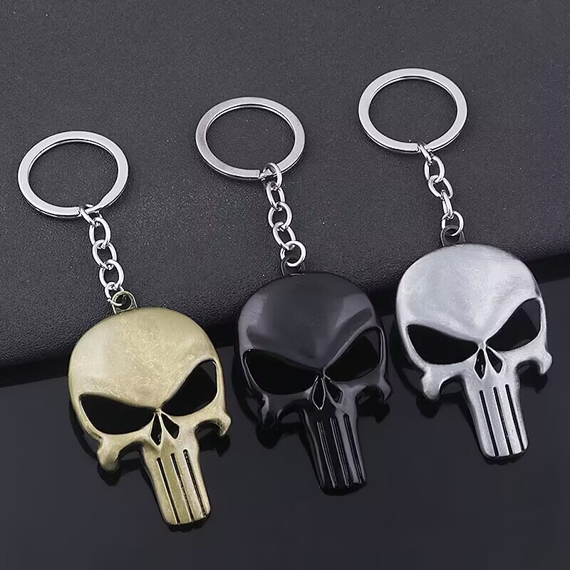 Film and Television Peripherals Punisher Terminator Avengers Skull Keychain Bottle Opener Metal Pendant