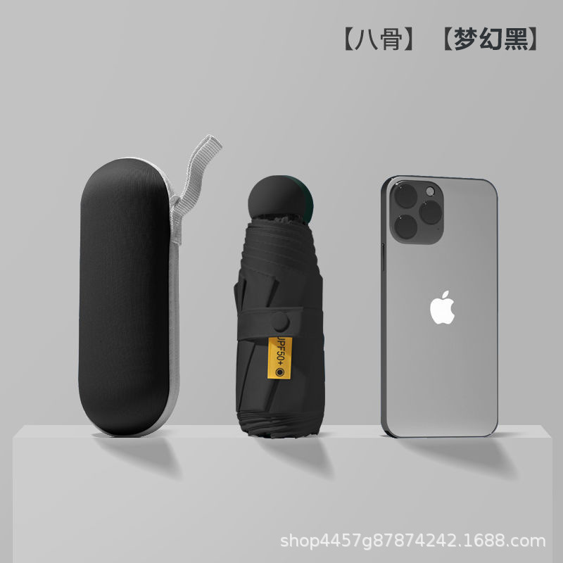 [8 본 캡슐 우산-드림 블랙] + 핸드백