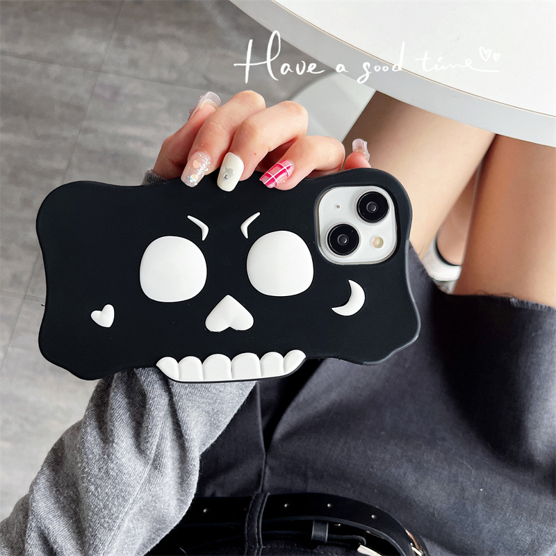 Skull Phone Case For Iphone 15 Pro Max 14 Pro 13 12 Funny Cover_voghion.com