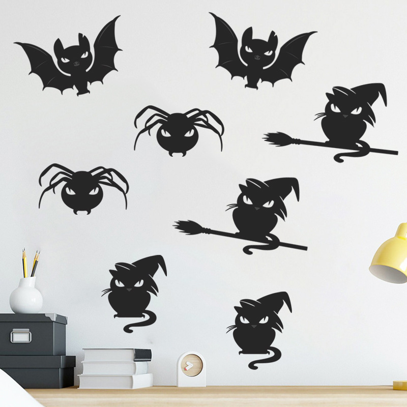 Vente En Gros Thriller Lumineux De Bande Dessinée Chaton Stickers Muraux Nihaojewelry display picture 6