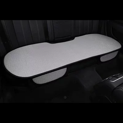 Seat cushion, seat cover, ice silk car seat cushion three-piece - rear-three-seater-seat-gray-1-piece