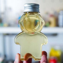 100ml���⿨ͨС��ƿpetƿ ʳƷ�ǹ��ռ{���Ϲ� ʳƷ��͸������ƿ