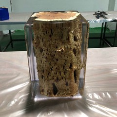 透明水晶エポキシ樹脂実木オレアノール販売部オフィスビル芸術椅子会社用招待スツール