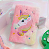 Cartoon plush laptop, cute book, 2022 collection, unicorn, A5