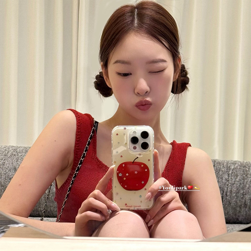 Yuri Park Ins Korean Girl Full Screen Colorfulful Sparkling Stars Red Apple 15 Suitable for 16Pro Apple 16Prom Yuri Park Ins Korean Girl Full Screen Colorfulful Sparkling Stars Red Apple 15 Suitable for 16Pro Apple 16Prom