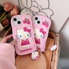 Hello kitty, apple, face blush, iphone14 pro, three dimensional cartoon silica gel phone case, 14promax