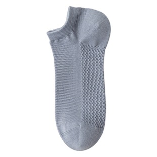 YX Pure Cotton Boat Socks Men's Sweat-Absorbing Deodorant Summer Men's Short Socks Thin Boneless Zhuji Mesh Pure Cotton Men's Socks