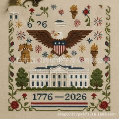 跨境US 250th Anniversary Cross Stitch Kit