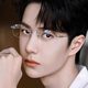 Cut-edge Rimless Glasses Pure Ultra-light Myopia Glasses Men's Small Face Fashion Blue-proof Flat Glasses Women's Equipped with Dches