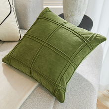 北欧沙发抱枕客厅法式打皱靠枕布艺飘窗靠垫卧室床头抱枕套