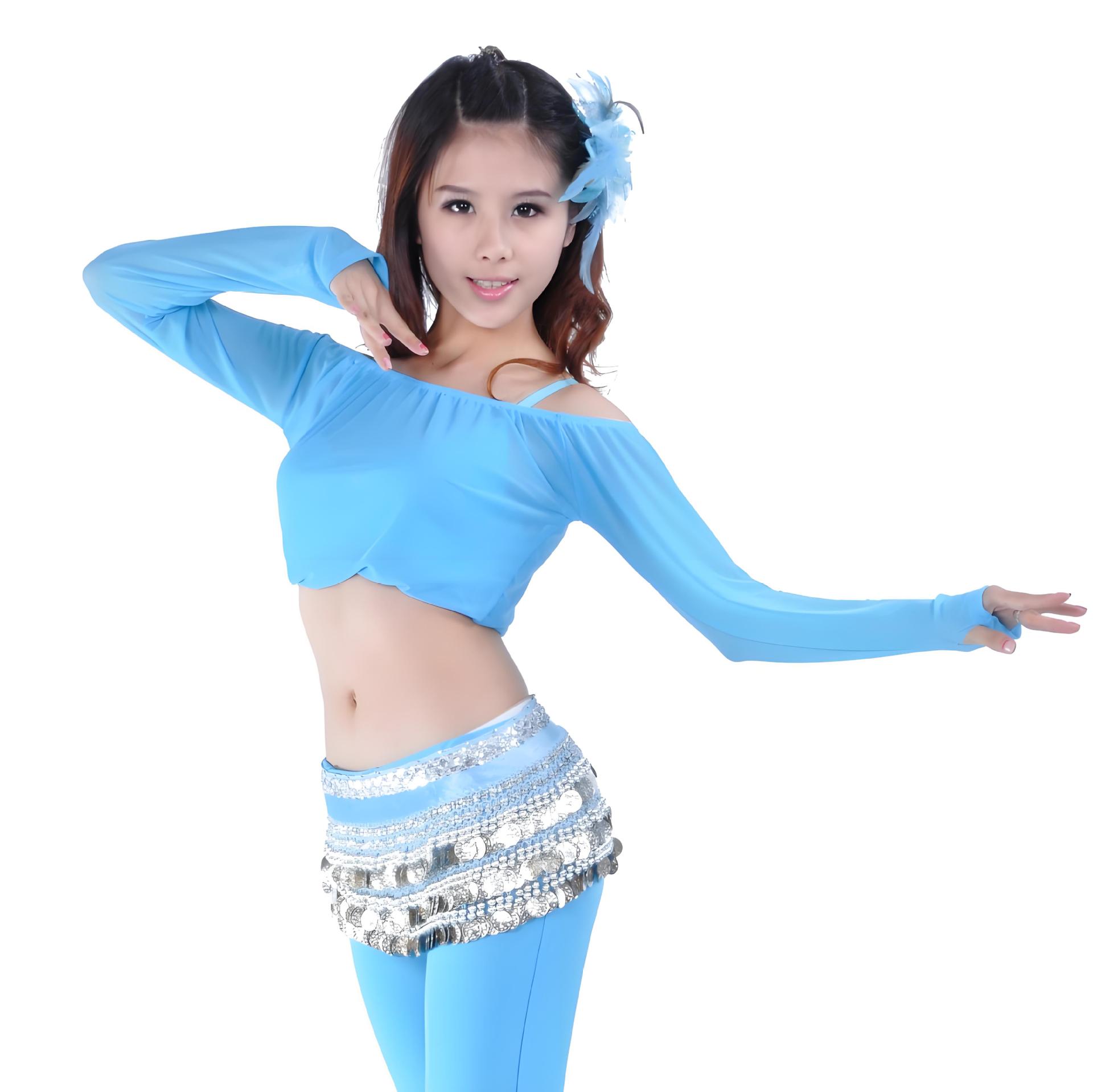 Transparent Shoulderless Top, Belly Dance Top, Belly Dance Clothing, Tribal Style Clothing