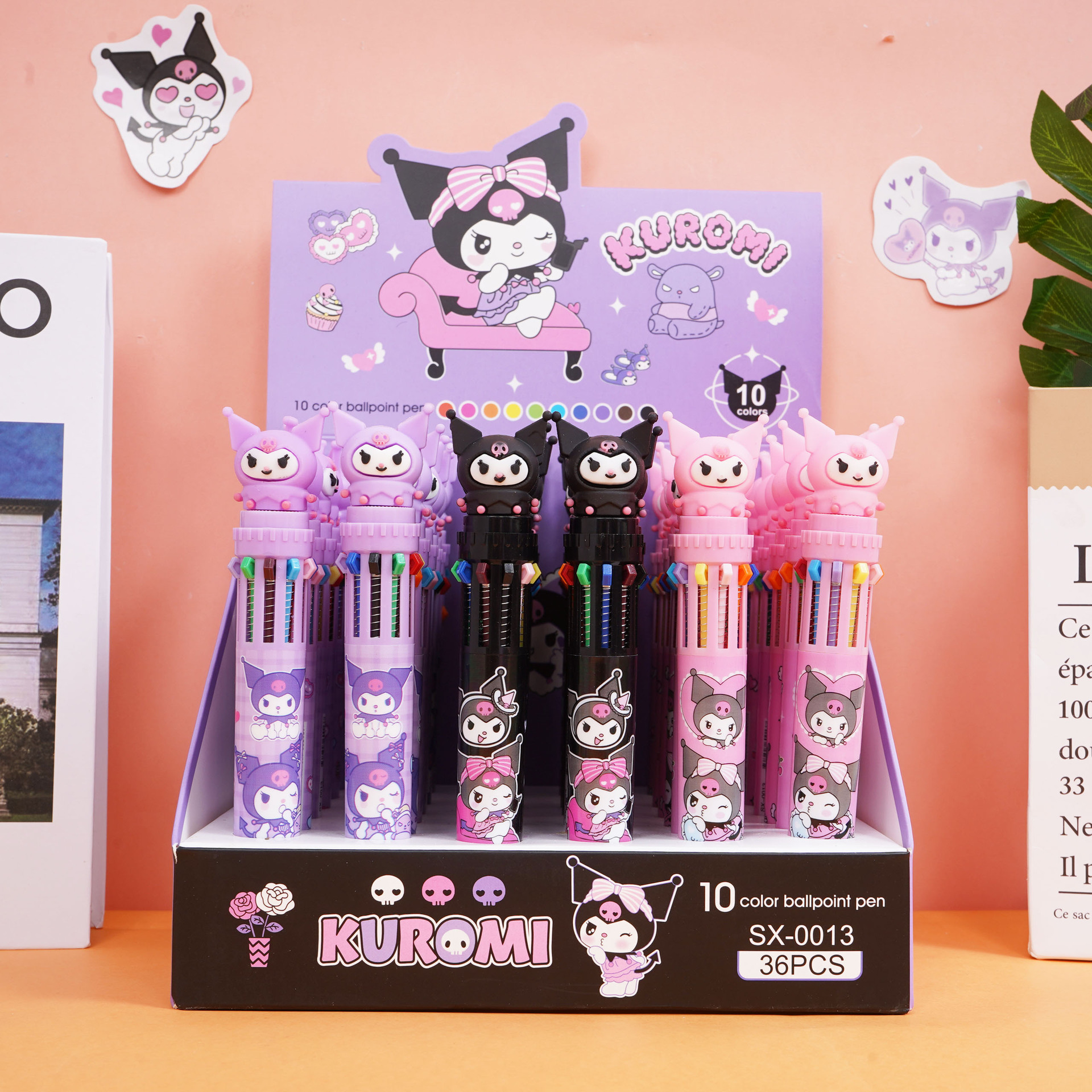 KP - 23006 pony bolígrafo de dibujos animados colección de bolígrafo multicolor adorable niña bolígrafo de bolas estudiantes