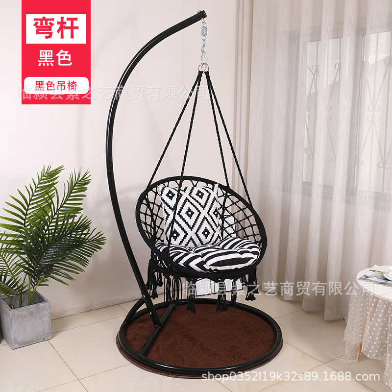 Borla cesta colgante hogar interior tejido colgante silla balcón Nordic perezoso cuna silla columpio cuna silla balcón