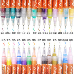 Cross-border nail art marker 0.5mm ultra-fine graffiti pen model coloring art painting hook line painted acrylic pen