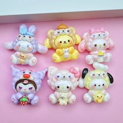 かわいい動物の変装の漫画の手作りのdiyの自家製の髪のクリップの子供の甘い髪の筋のひもの髪飾り