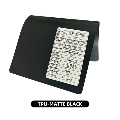 Car paint protective film — Gloss Repair Anti-Yellowing Anti-Scratch - tpu-covestrocovestro-matte-black-152cm15m-one-roll