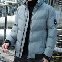 跨境2025跨境新款男士冬季棉衣外套潮流百搭短款冬装加厚保暖上衣