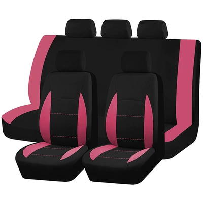 Cross-border Hot Waist: Universal seat cover - pink-5-9-piece-set