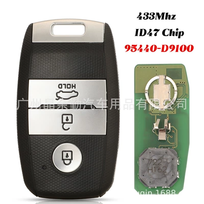 9540-D9100 for 3 key Kia Sportage smart card car key remote control 433mhz ID47
