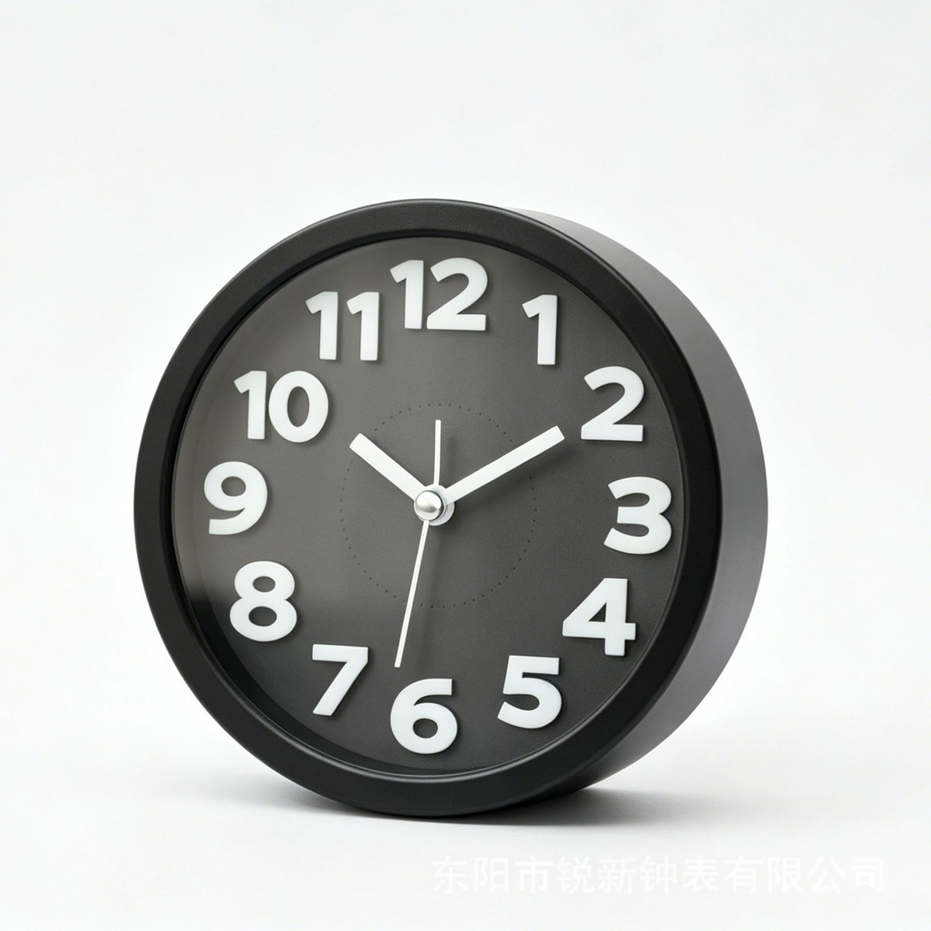 Directa de fábrica redonda tridimensional pequeño reloj de alarma estudiante reloj creativo moda simple reloj de alarma dormitorio decoración reloj image 6