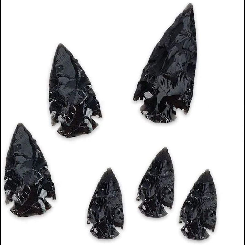 Obsidian Arrow Natural Crystal Original Arrow Cluster Flint Ornaments Can Be Done Pendant DIY Accessories Obsidian Arrow Natural Crystal Original Arrow Cluster Flint Ornaments Can Be Done Pendant DIY Accessories