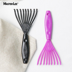 批發梳子清潔工具氣墊梳清潔爪塑料耙子頭髮碎發勾發除毛器