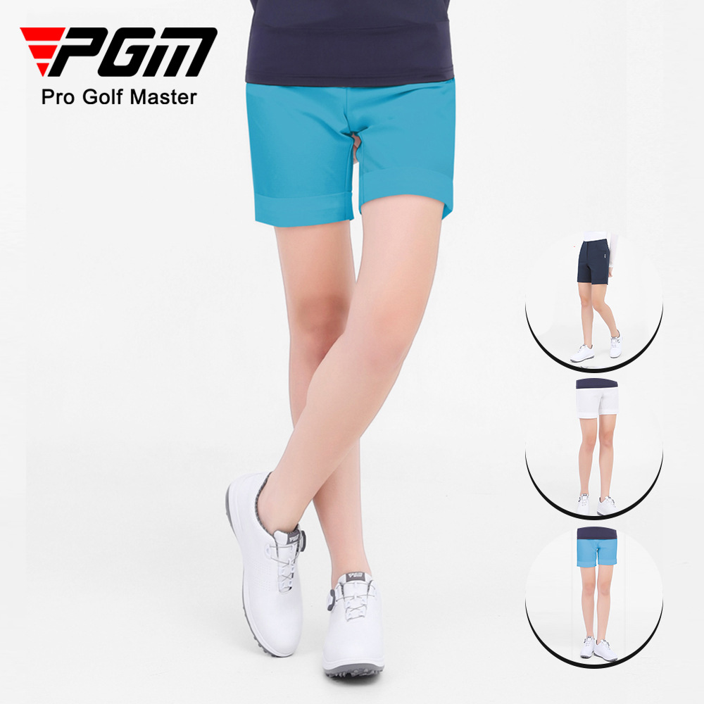 Quần short golf nữ co giãn nhanh khô PGM — KUZ101 màu xanh nhạt, KUZ101 màu xanh hải quân, KUZ101 màu trắng, KUZ101 màu xanh nước hồ