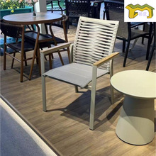 户外桌椅 阳台藤椅织带椅组合小茶几三件套 庭院休闲藤编室外桌凳