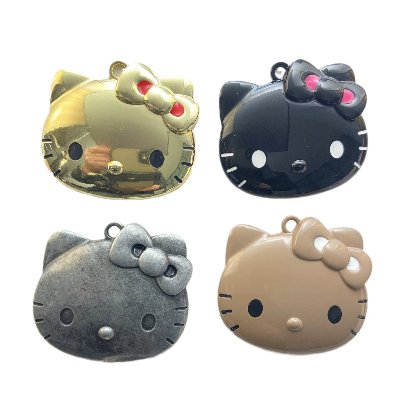 Hello Kitty, металлическая подвеска, ожерелье, брелок, аксессуар, аксессуары, DIY