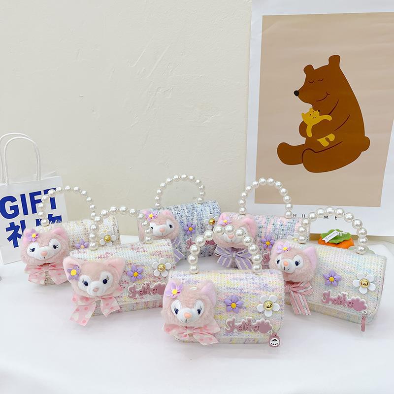 Bolso pequeño para niños Bolsa de princesa de dibujos animados Chanel estilo bolsa de mensajero niña linda bolsa de hombro niña monedero bolsa