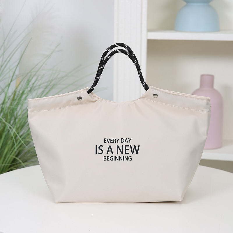 Bolsa de mano de ocio de gran capacidad para salir a prueba de salpicaduras de usuario real bolsa de mamá de oficina bolsa de almuerzo de aislamiento