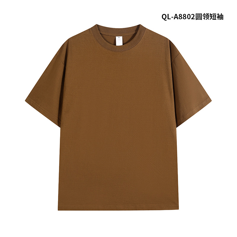 240g marca de moda de peso pesado cuello redondo de manga corta ropa de clase de construcción de grupo de algodón puro cultura camisa publicitaria ropa de trabajo ropa de trabajo camiseta personalizada