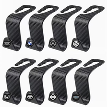 车载挂钩座椅车用靠用挂钩多功能挂钩碳纤维ll车内汽车纹理后背