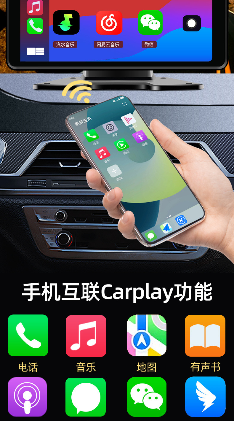 Truck dashcam 360-degree panoramic four-way monitoring 24V high-definition full-color night vision reversing camera 12V universal