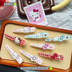 新しい漫画かわいいキティ猫とアヒルの口クリップ子供用甘いガーリーハート多用途前髪サイドクリップヘアクリップ