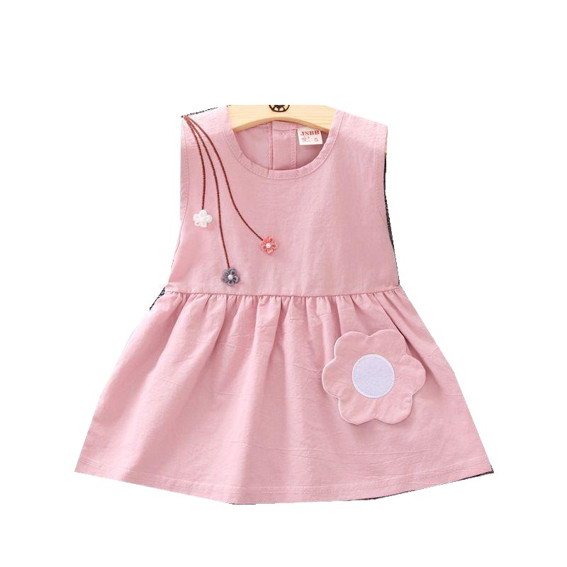 Falda DE LOS NIÑOS verano nuevo infantil estilo coreano chica dulce moda sin mangas chaleco niña vestido de encaje