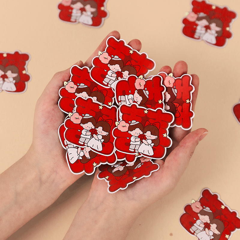 Casamiento creativo decoración de boda mini mano arrojar decoración de la sala de bodas nueva casa bandeja de frutas dibujos animados pequeñas palabras de boda