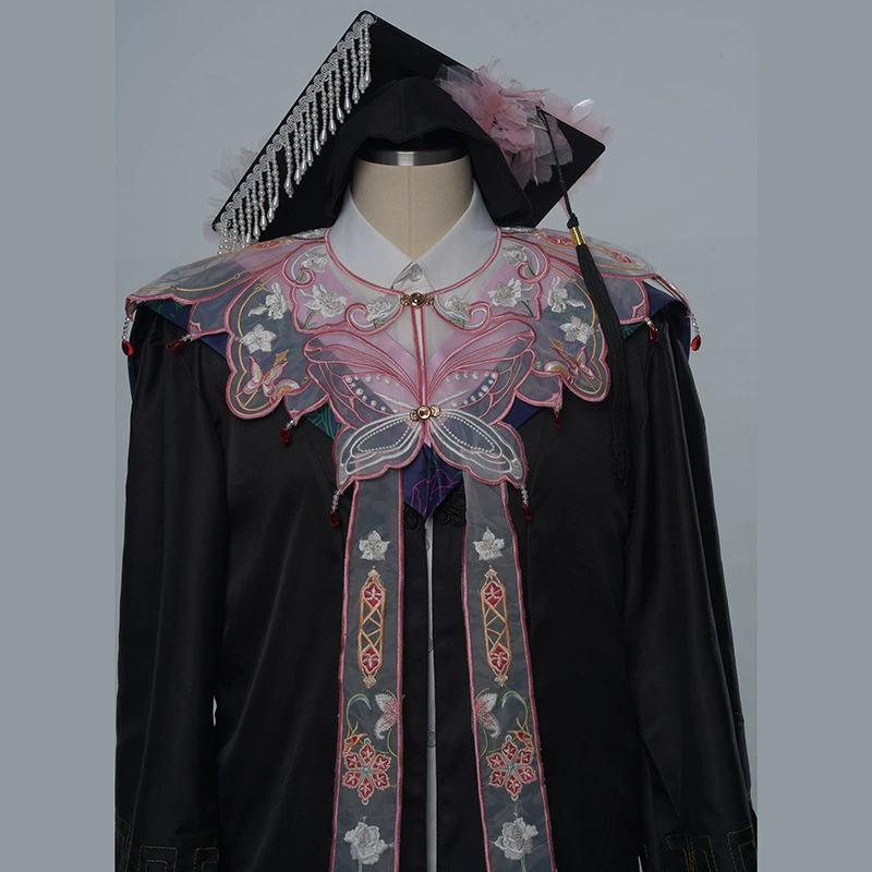 Новая модель цветная большая бабочка облачное плечо национальный ветер вышитая шаль поддельный воротник академическая одежда Аксессуары Hanfu лошадь юбка облачное плечо