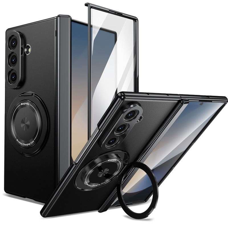 Suitable for Galaxy Zfold8/7 Mobile Phone Case S26Ultra Magnetic Rotating Stand Zflip7 Shell Film Protective Cover