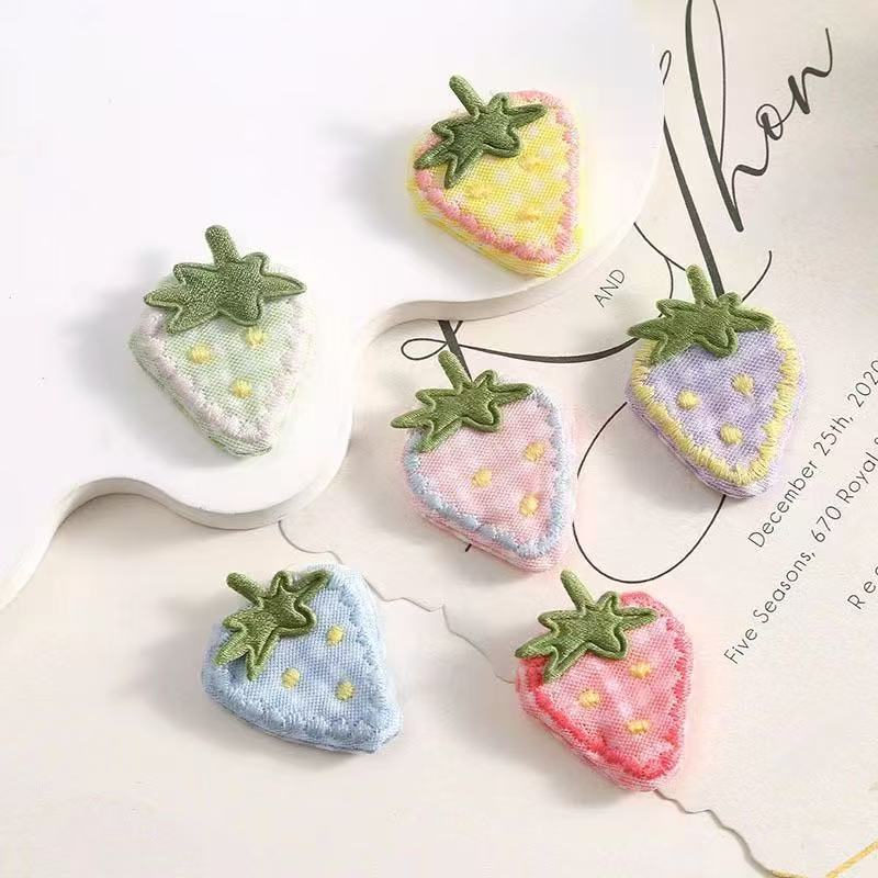 Cute Embroidered Strawberry Fruit Series Clothing, Headwear, Accessories, Shoes, Socks, Bags, Children's Clothing Accessories Wholesale Cute Embroidered Strawberry Fruit Series Clothing, Headwear, Accessories, Shoes, Socks, Bags, Children's Clothing Accessories Wholesale