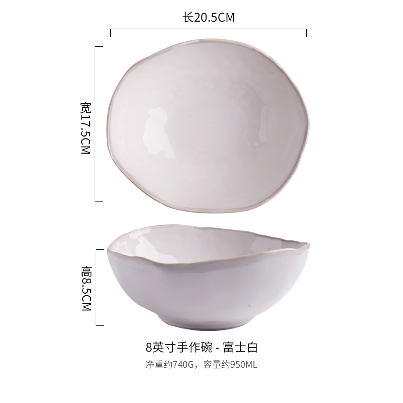 Hogar horno de estilo Japonés vajilla de porcelana de hueso creativo restaurante de estilo Nórdico Hotel irregular plato de cerámica plato conjunto