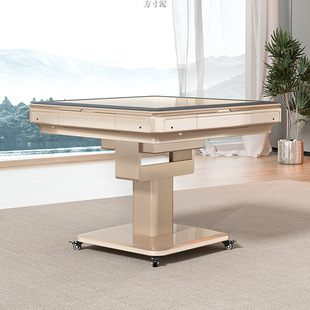 Mahjong machine table, chess and card room, automatic household dining table, integrated dual-use, special mute foldable cross-border e-commerce